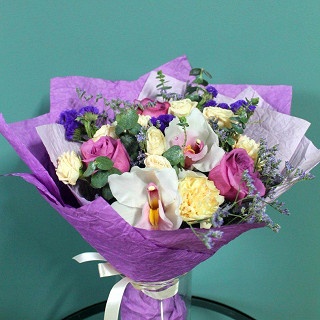 Купить с доставкой. Букет "Фиолетовая нежность"
