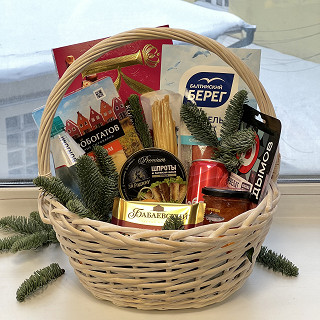 Купить с доставкой. Подарочная корзина №25