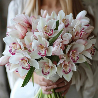 Купить с доставкой. Нежные орхидеи