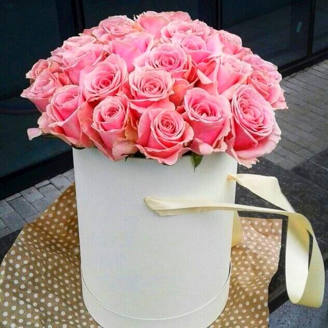 Коробка с розами "Романтика"