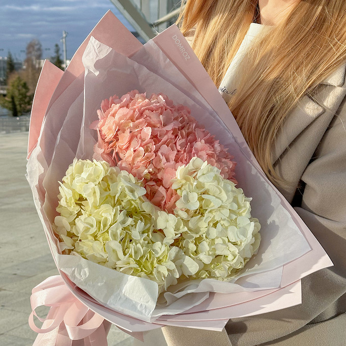 Букет 3 Гортензий микс