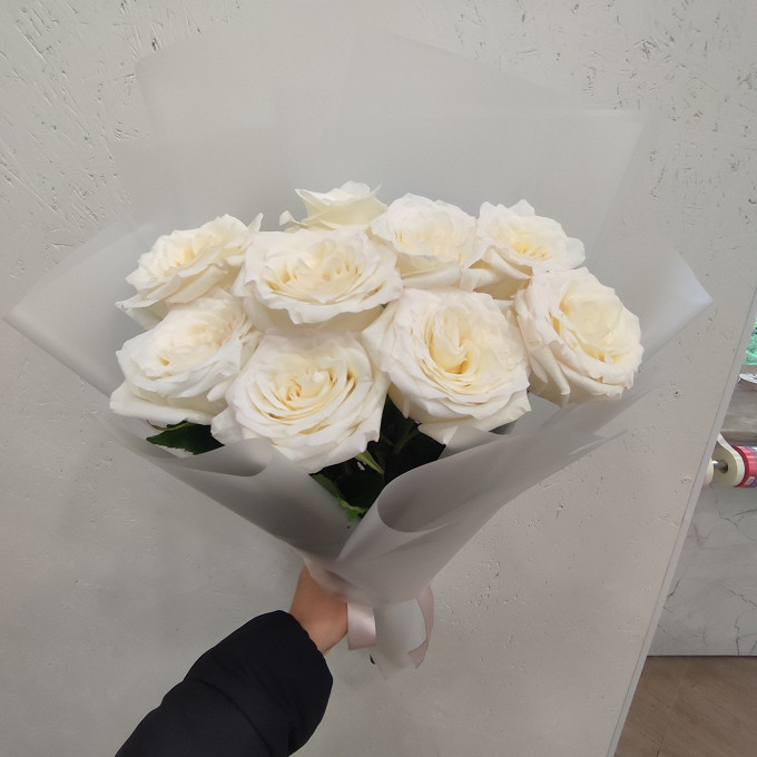 Букет из пионовидных роз 9 штук