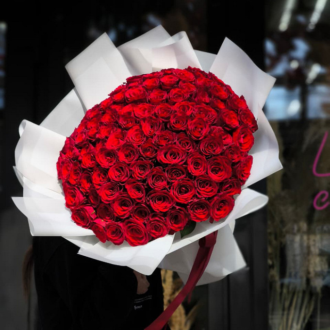 101 красная Роза 🌹